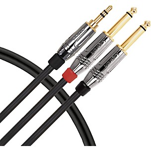 Livewire Elite Interconnect Y-Cable 3.5 mm TRS Male to 1/4" TS Male -