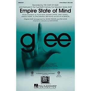 Hal Leonard Empire State of Mind (featured in Glee) 3-Part Mixed by Alicia Keys arranged by Adam Anders