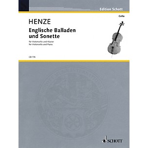 Schott Englische Balladen und Sonette (1984/85; 2003) (Violoncello and Piano) Schott Series