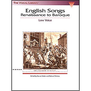 Hal Leonard English Songs - Renaissance To Baroque for Low Voice (The Vocal Library Series)