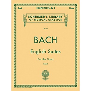 G. Schirmer English Suites for Piano Book 2 By Bach