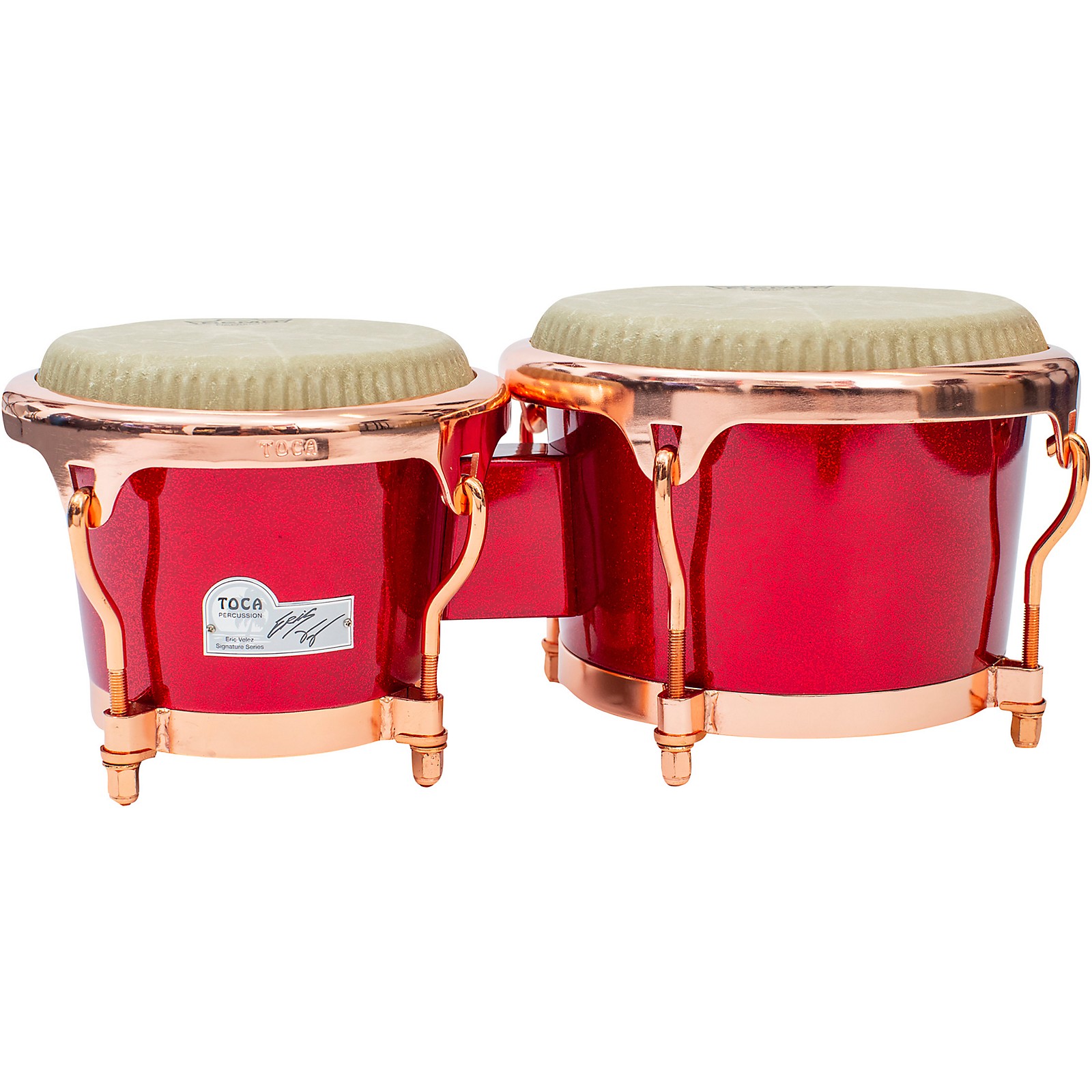 Toca Eric Velez Signature Bongos Rojo Arandano Glitter | Music & Arts