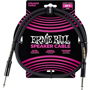 Ernie Ball Ernie Ball Speaker Cable Black Straight/Straight