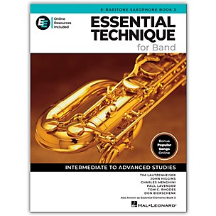 Hal Leonard Essential Elements for Band - Eb Baritone Sax Book 3 with EEi