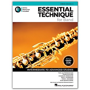Hal Leonard Essential Elements for Band - Oboe Book 3 with EEi