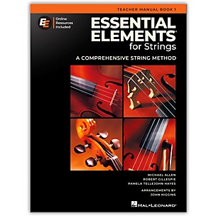 Hal Leonard Essential Elements for Strings-Book 1 with EEi-Teacher Manual (revised)