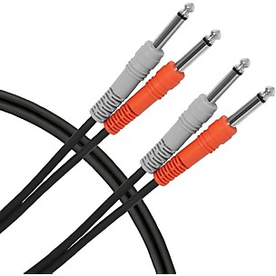 Live Wire Essential Interconnect Dual Cable 1/4" TS to 1/4" TS