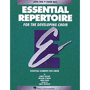 Hal Leonard Essential Repertoire for the Developing Choir Tenor Bass Part-Learning CDs 3 Composed by Janice Killian