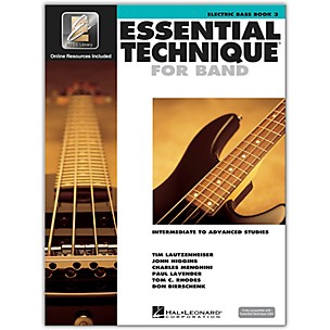 Hal Leonard Essential Technique for Band - Electric Bass 3 Book/Online Audio