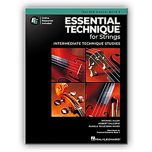 Hal Leonard Essential Technique for Strings - Teacher Manual 3 With Online Resources (Revised)