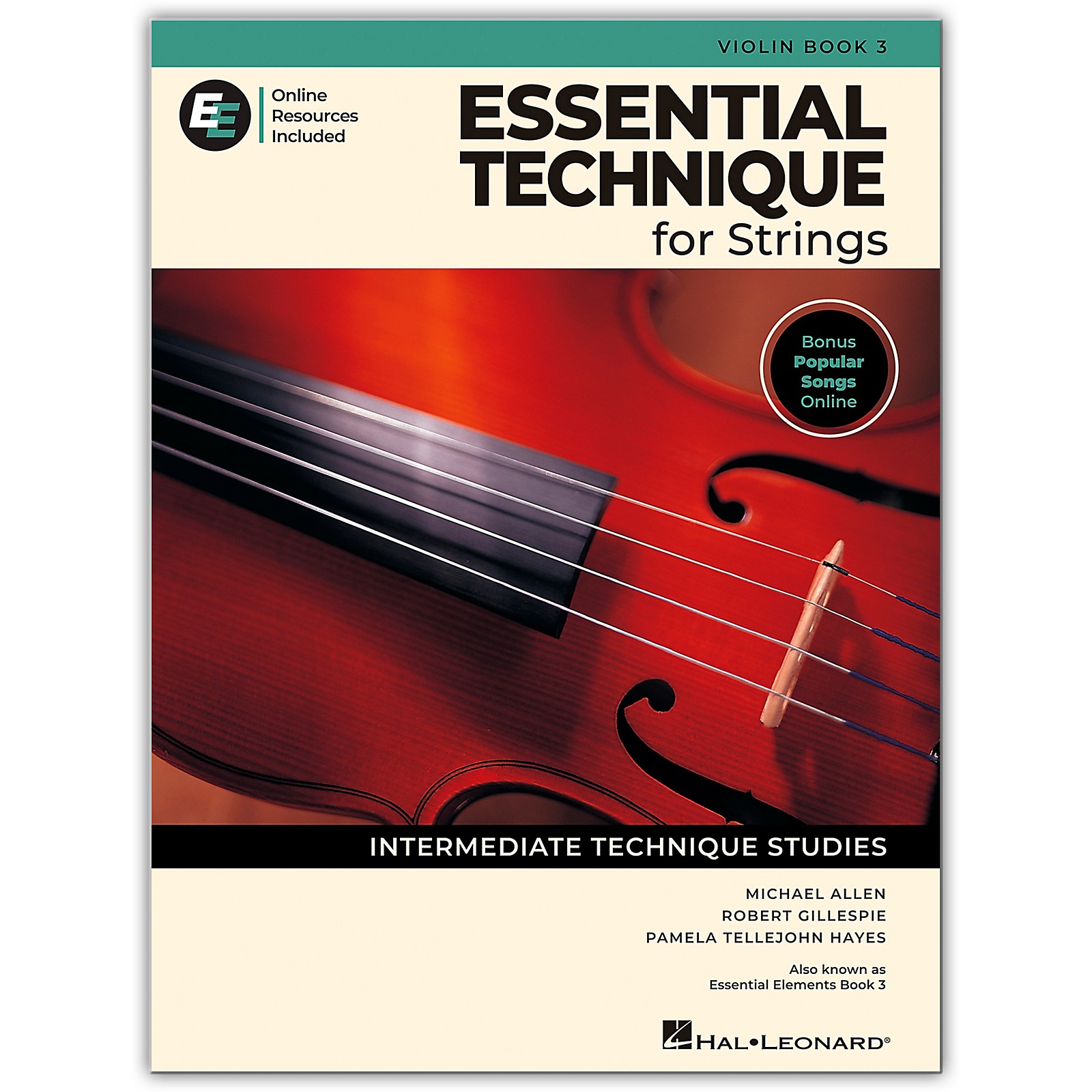 Hal Leonard Essential Technique for Strings - Violin Book 3 With