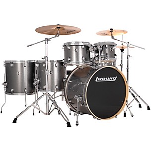 Ludwig Evolution 6-Piece Drum Set With 22" Bass Drum and Zildjian I Series Cymbals