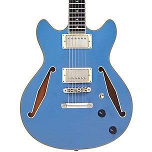 D'Angelico Excel Mini DC Tour Semi-Hollow Electric Guitar With Supro Bolt Bucker Pickups and Stopbar Tailpiece