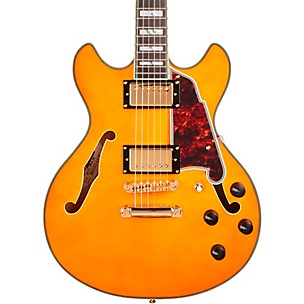 D'Angelico Excel Series Mini DC Semi-Hollow Electric Guitar Spruce top USA Seymour Duncan Humbuckers Stop-bar Tailpiece