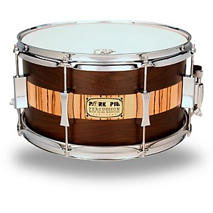 Pork Pie Exotic Rosewood Zebrawood Snare Drum