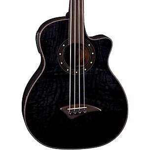 Dean Exotica Quilt Fretless Acoustic-Electric Bass