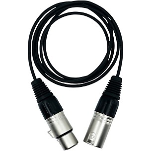 Point Source Audio Extender Cable With 4-Pin Male Mono XLR to 4-Pin Female Mono XLR, 4'