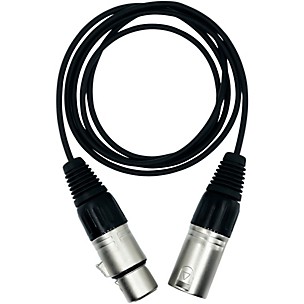 Point Source Audio Extender Cable With 5-Pin Male Mono XLR to 5-Pin Female Mono XLR, 4'