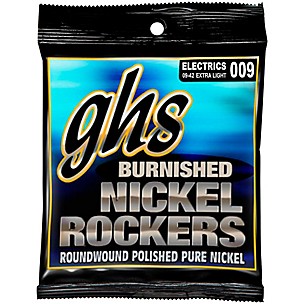 GHS Extra Light Burnished Nickel Guitar Strings