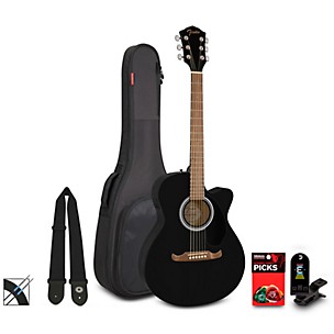 Fender FA-135CE Concert Acoustic-Electric Guitar Pack