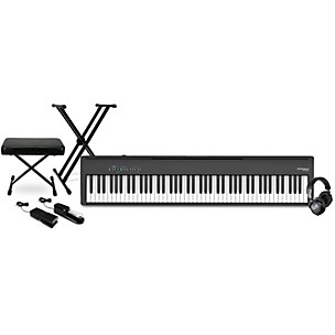 Roland FP-30X 88-Key Digital Piano With Warm Audio WA-CAB Headphone Package (Pedals/Bench/Stand Included) -