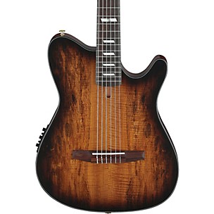 Ibanez FRH20SMN Spalted Maple Top Nylon-String Acoustic-Electric Guitar