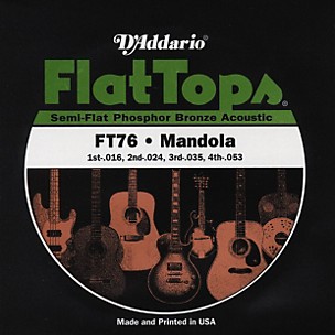 D'Addario FT76 Flat Top PB Mandola String Set
