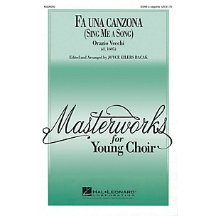 Hal Leonard Fa Una Canzona SSAB arranged by Joyce Eilers