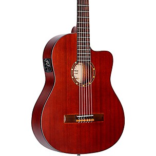 Ortega Left Handed R131L Family Series Pro Nylon String Acoustic Guita -  Adirondack Guitar