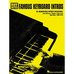 Hal Leonard Famous Keyboard Intros Book