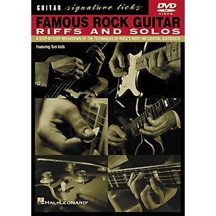 Hal Leonard Famous Rock Guitar Riffs and Solos DVD