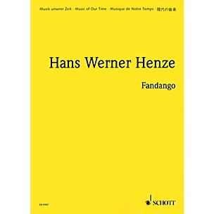 Schott Fandango (1985, New Version 1992) (Study Score) Schott Series Composed by Hans Werner Henze