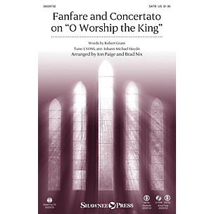 Shawnee Press Fanfare and Concertato on O Worship the King Studiotrax CD Arranged by Jon Paige