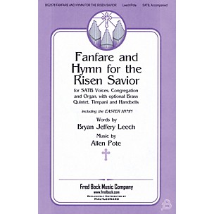 Fred Bock Music Fanfare and Hymn for the Risen Savior SATB composed by Allen Pote