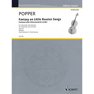 Schott Fantasy on Little Russian Songs (Cello and Piano Reduction) String Series