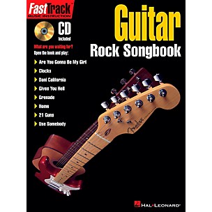 Hal Leonard FastTrack Guitar Rock Songbook Book/CD