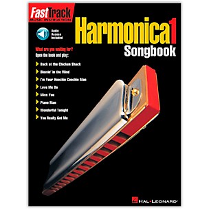 Hal Leonard FastTrack Harmonica Songbook - Level 1 (Book/Online Audio)