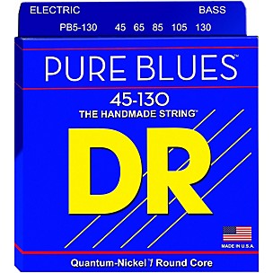 DR Strings Fat-Beams Stainless Steel Medium 5-String Bass Strings (45-130)