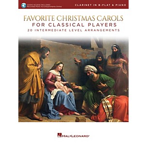 Hal Leonard Favorite Christmas Carols for Classical Players - Clarinet and Piano Book/Audio Online