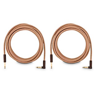 Fender Festival Pure Hemp Straight to Angle Instrument Cable 2-Pack