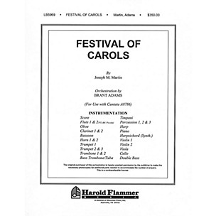 Shawnee Press Festival of Carols (Full Orchestration) Score & Parts composed by Joseph M. Martin