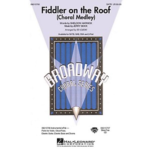 Hal Leonard Fiddler on the Roof (Choral Medley) 2-Part Arranged by Ed Lojeski