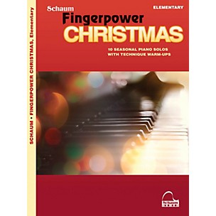 Schaum Fingerpower Christmas - 10 Seasonal Piano Solos with Technique Warm-Ups