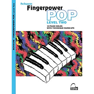 Schaum Fingerpower Pop - Level 2 (10 Piano Solos with Technique Warm-Ups) Book