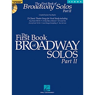 Hal Leonard First Book Of Broadway Solos Part II for Tenor Voice Book/CD