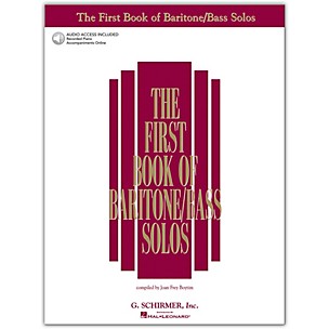 G. Schirmer First Book/Online Audio Of Baritone  /Bass Solos Book/Online Audio