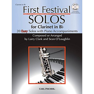 Carl Fischer First Festival Solos for Clarinet (20 Easy Solos with Piano Accompaniments)