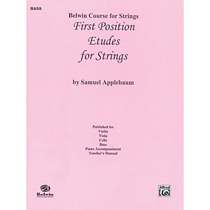 BELWIN First Position Etudes for Strings Bass