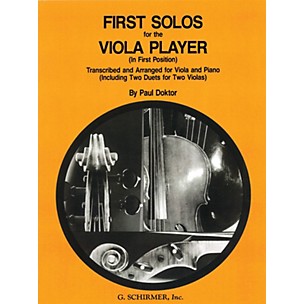 G. Schirmer First Solos for The Viola Player First Position