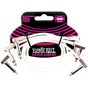 Ernie Ball Flat Ribbon 3-Pack Patch Cables